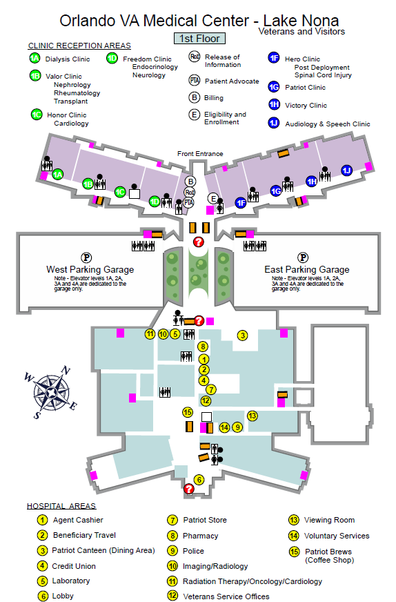 Campus Map | VA Orlando Health Care | Veterans Affairs